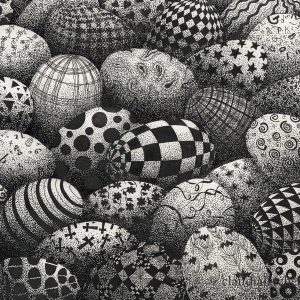 Black and White Eggs